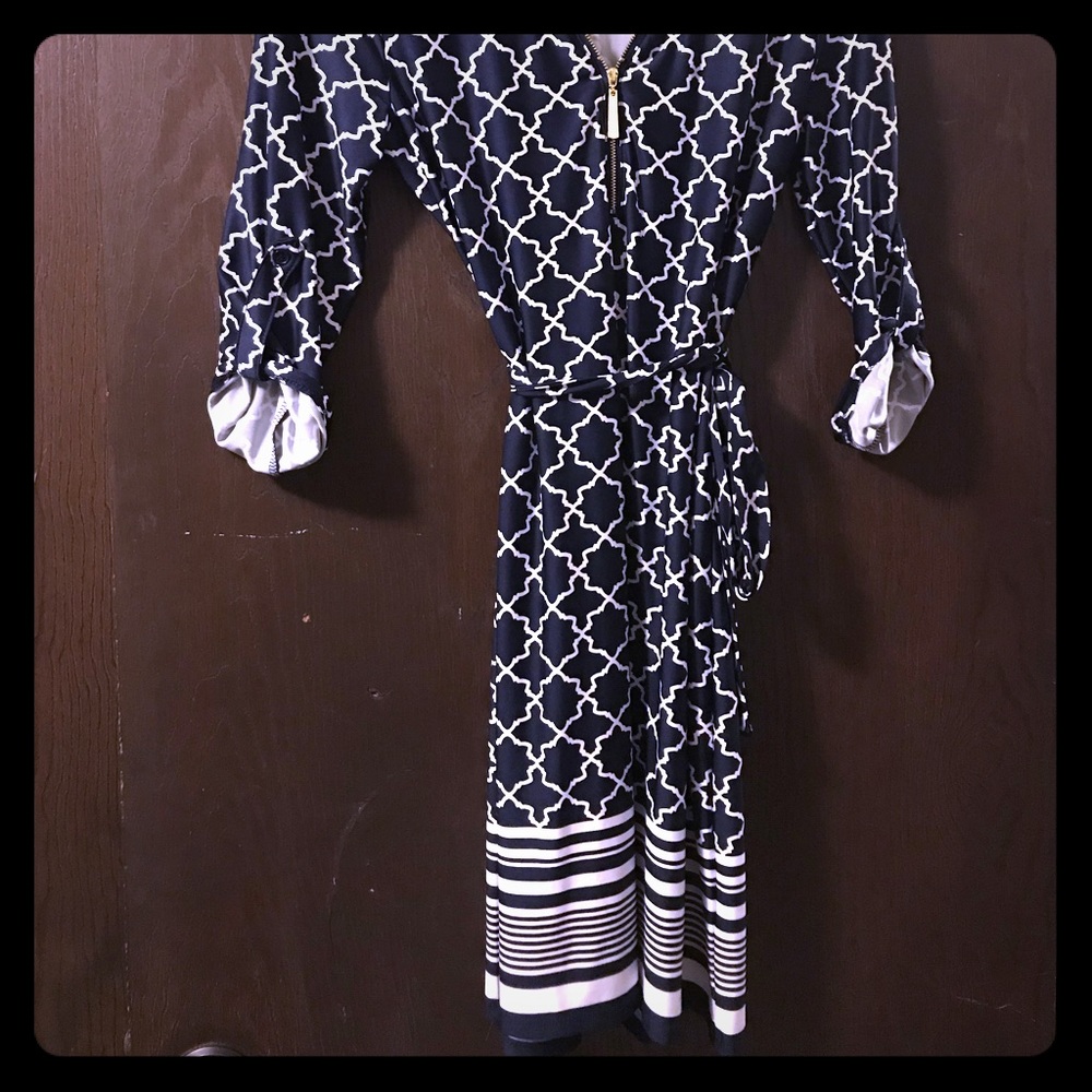 Blue Print Dress